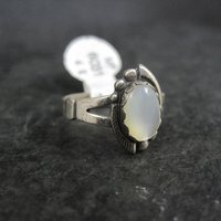 Vintage Southwestern Sterling Mother of Pearl Ring Sizes 6-6.5