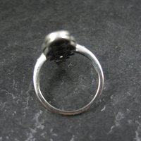 Estate Art Deco Sterling Opal Seed Pearl Ring Size 8