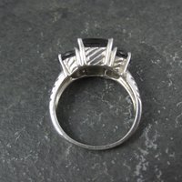Sterling Silver Smoky Quartz Ring Size 7