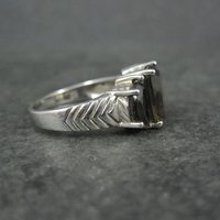 Sterling Silver Smoky Quartz Ring Size 7