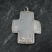Vintage Sterling Silver Cross Pendant