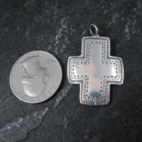 Vintage Sterling Silver Cross Pendant
