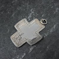 Vintage Sterling Silver Cross Pendant