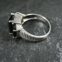 Sterling Silver Smoky Quartz Ring Size 7