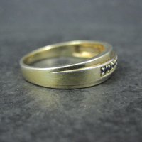 Mens Vermeil Sterling Sapphire Ring Size 13