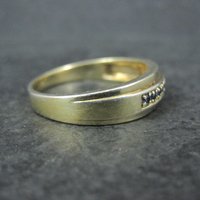 Mens Vermeil Sterling Sapphire Ring Size 13