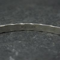Vintage Sterling Bangle Bracelet 7.5"