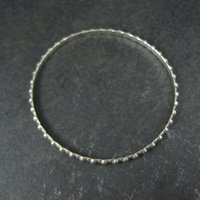 Vintage Sterling Bangle Bracelet 7.5"