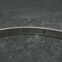 Vintage Sterling Silver Bangle Bracelet by Danecraft 7.5"