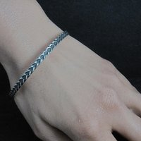 Vintage Sterling Silver Bangle Bracelet by Danecraft 7.5"