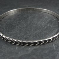 Vintage Sterling Silver Bangle Bracelet by Danecraft 7.5"