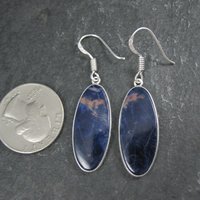 Simple Sterling Sodalite Earrings
