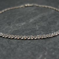 Dainty Sterling Chain Bracelet Italian Silver 7 Inches