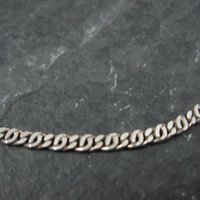 Dainty Sterling Chain Bracelet Italian Silver 7 Inches
