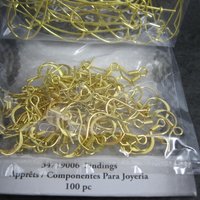 100pc Gold Fish Hook and Kidney Earwires DIY Earrings Cousin Jewelry Basics