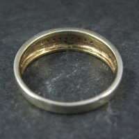 Mens Vermeil Sterling Sapphire Ring Size 13