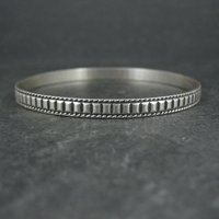 Vintage Sterling Silver Bangle Bracelet by Danecraft 7.25"