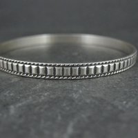 Vintage Sterling Silver Bangle Bracelet by Danecraft 7.25"