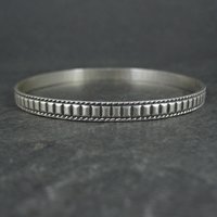 Vintage Sterling Silver Bangle Bracelet by Danecraft 7.25"