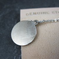 Vintage Desert Inlay Pendant Necklace NOS