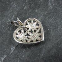 Filigree Sterling Silver Heart Pendant