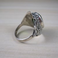 Estate Sterling Silver Peridot Ring Size 6