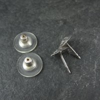 Vintage Sterling Moon Face Earrings