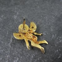 Vintage 10K Black Hills Gold Angel Pin Tie Tack