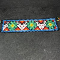 Vintage Loom Beaded Deer Bracelet 7"