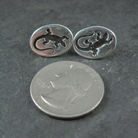 Sterling Silver Lizard Earrings