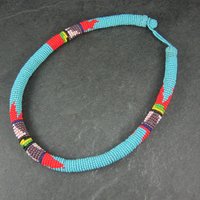 Vintage Southwestern Beaded Necklace 18"