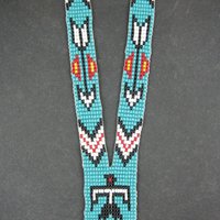 Vintage Southwestern Beaded Thunderbird Necklace