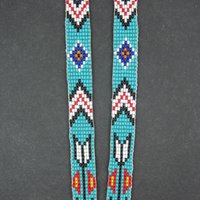 Vintage Southwestern Beaded Thunderbird Necklace