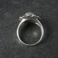 Vintage Sterling Sun Poison Ring Size 7