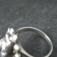 Vintage Sterling Sun Poison Ring Size 7