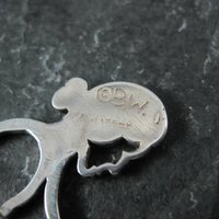 Navajo Mother and Child Brooch Sterling Silver