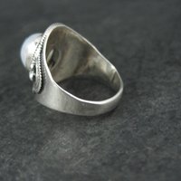 Sterling Silver Rainbow Moonstone Ring Size 7