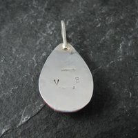 Southwestern Sterling Pink Inlay Pendant
