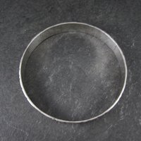 Mexican Sterling Pebble Bangle Bracelet 8" Vintage 925 Silver