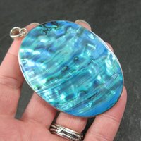 Large Sterling Silver Abalone Pendant