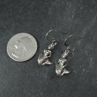 Vintage Sterling Mermaid Earrings