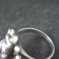 Vintage Sterling Sun Poison Ring Size 7