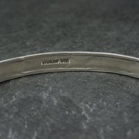 Southwestern Sterling Carinated Cuff Bracelet Tahe 6.75 Inches
