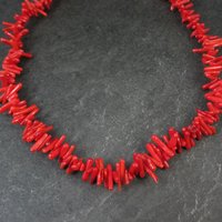 Vintage Coral Necklace 17 Inches