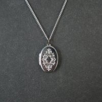 Vintage Etched Locket Pendant