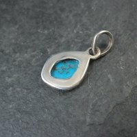 Simple Sterling Turquoise Pendant
