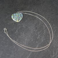 Vintage Millefiori Heart Pendant Necklace