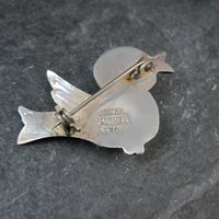 Vintage Sterling Bird Brooch Mexican Silver