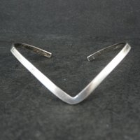 Dainty Sterling Silver Sweater Cuff Bracelet 6.5 Inches