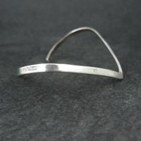 Dainty Sterling Silver Sweater Cuff Bracelet 6.5 Inches
